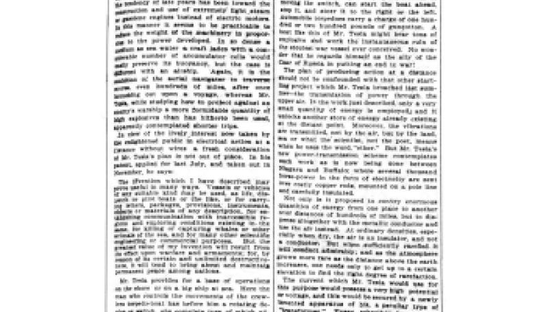 Preview of Action at a Distance - Modern Wonders Wrought by Electricity article