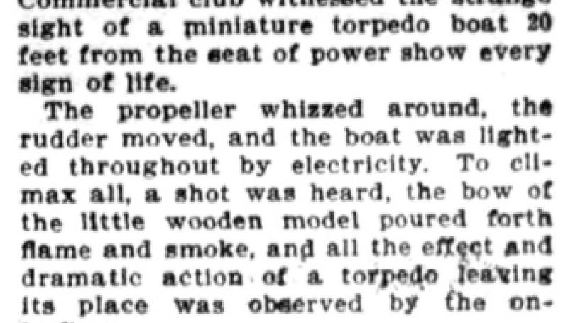 Preview of Tesla's Latest - He Demonstrates How a Torpedo Boat Can Be Blown to Destruction (reprint 2) article