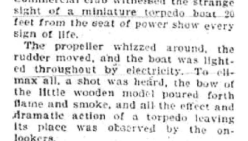 Preview of Tesla's Latest - He Demonstrates How a Torpedo Boat Can Be Blown to Destruction article