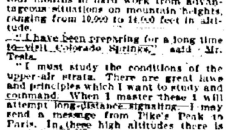 Preview of From Pike's Peak to Paris article