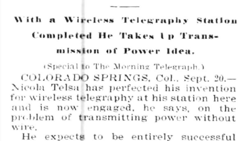 Preview of Tesla Still Experimenting article