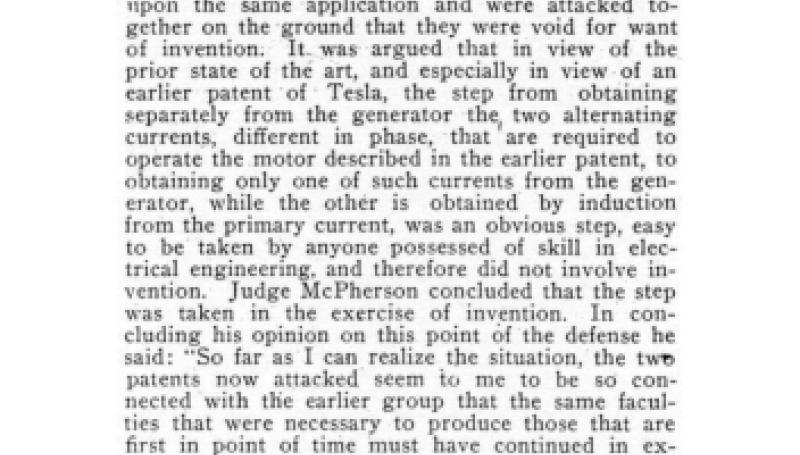 Preview of Tesla Patent Case Decided article