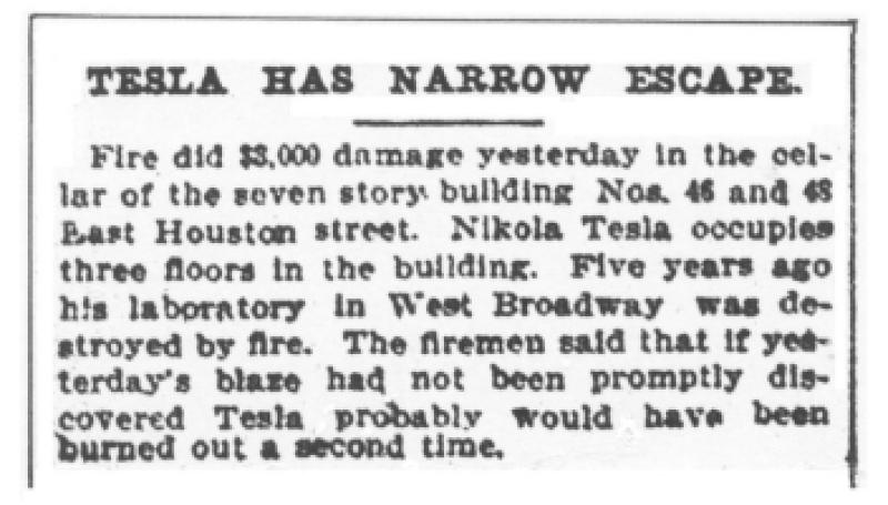 Preview of Tesla Has Narrow Escape article