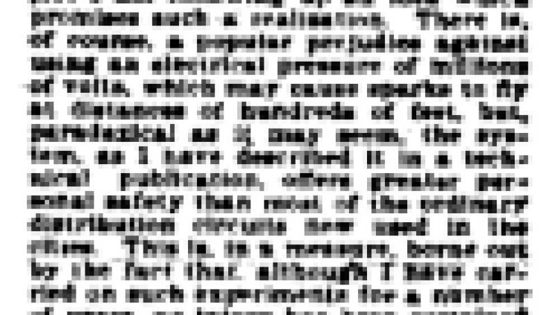 Preview of Wireless Electricity article