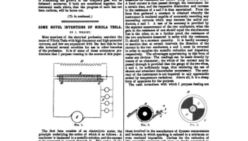 Preview of Some Novel Inventions of Nikola Tesla article