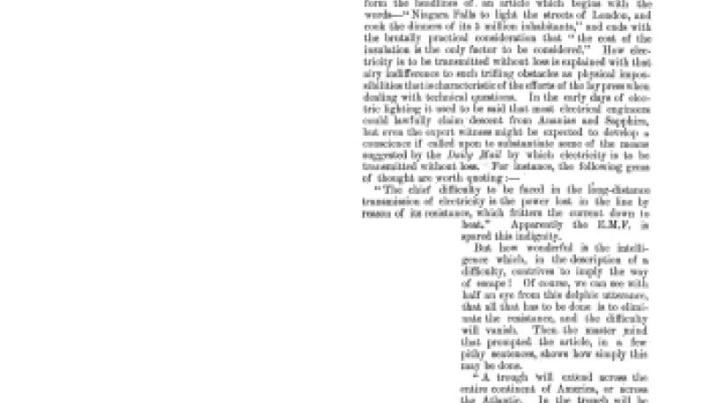 Preview of Electricity Up To Date - And Beyond article