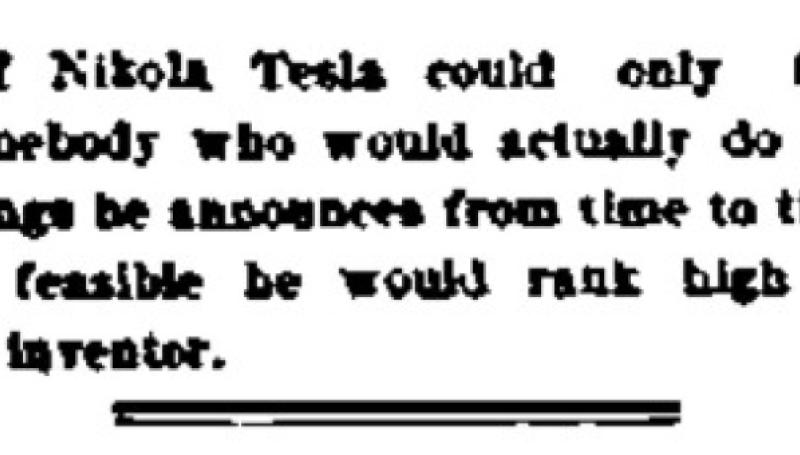 Preview of If Nikola Tesla Could Only Find Somebody article