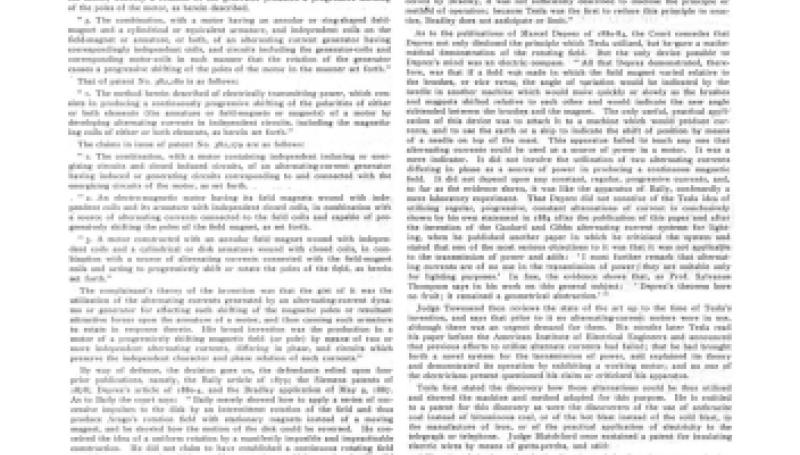 Preview of Decision in Favor of the Tesla Rotating Magnetic Field Patents article