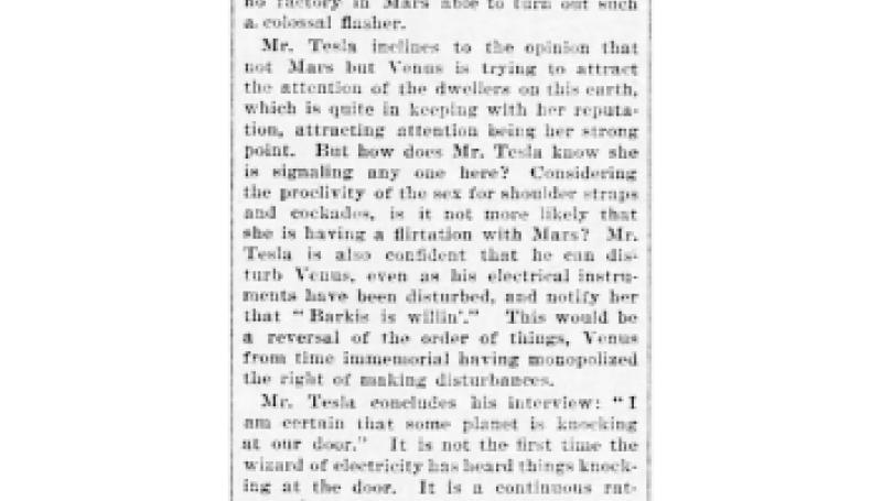 Preview of Tesla Dreaming Again article