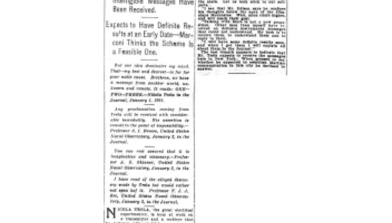 Preview of Tesla Prepares to Send Messages to Mars article