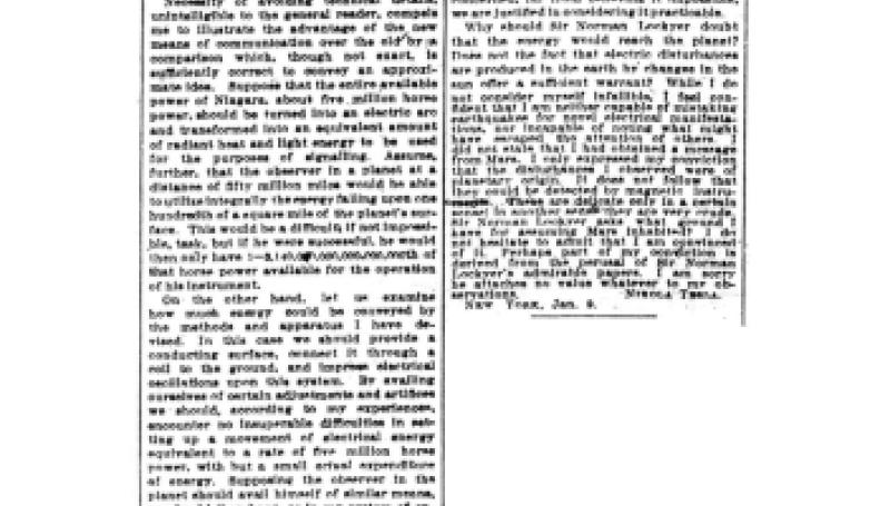 Preview of Communication with the Planets article