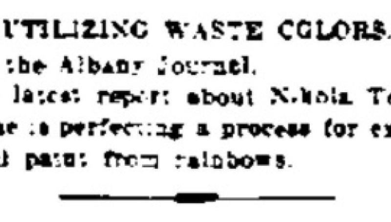 Preview of Utilizing Waste Colors article