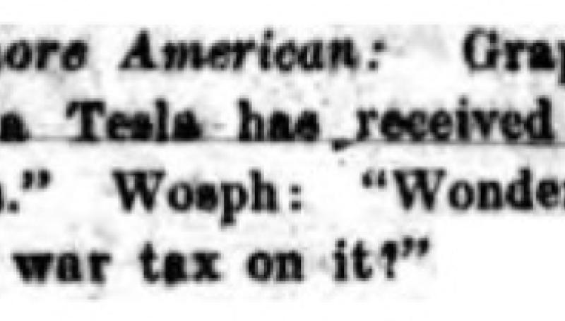Preview of War Tax on Martian Message article