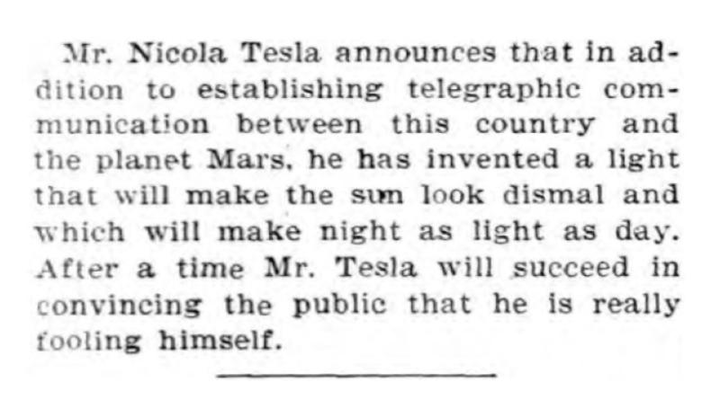 Preview of Mr. Tesla Fooling Himself? article