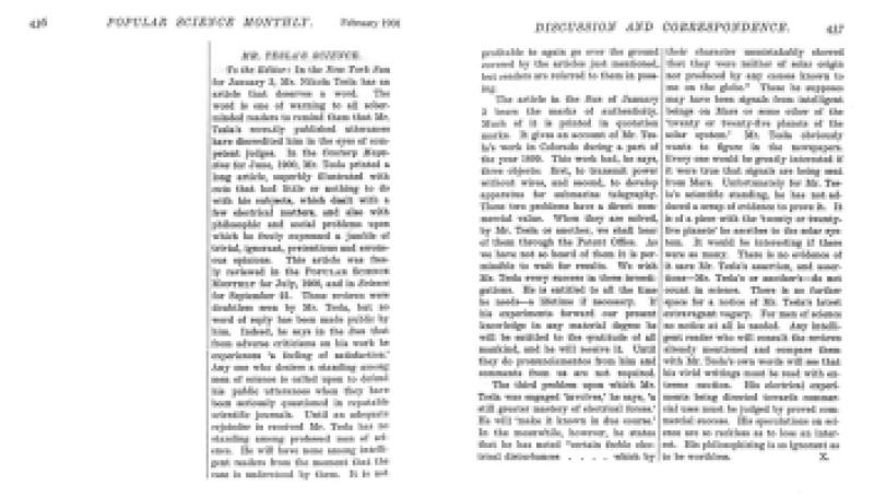 Preview of Mr. Tesla's Science article