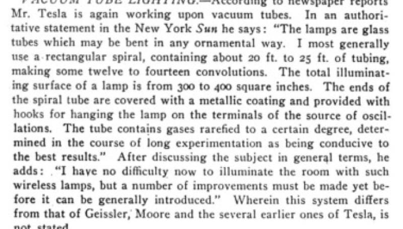 Preview of Current News and Notes - Vacuum Tube Lighting article