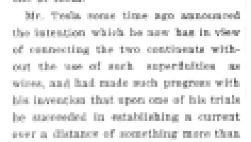 Preview of Mr. Tesla May Be Only Trifling article