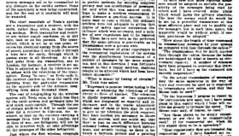 Preview of Wireless Telegraph Within This Year article