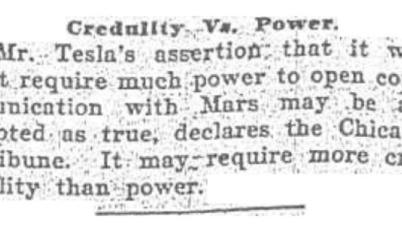 Preview of Credulity vs. Power article