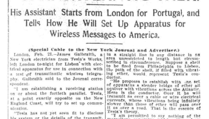 Preview of Tesla Ready To Try Transatlantic Talk article