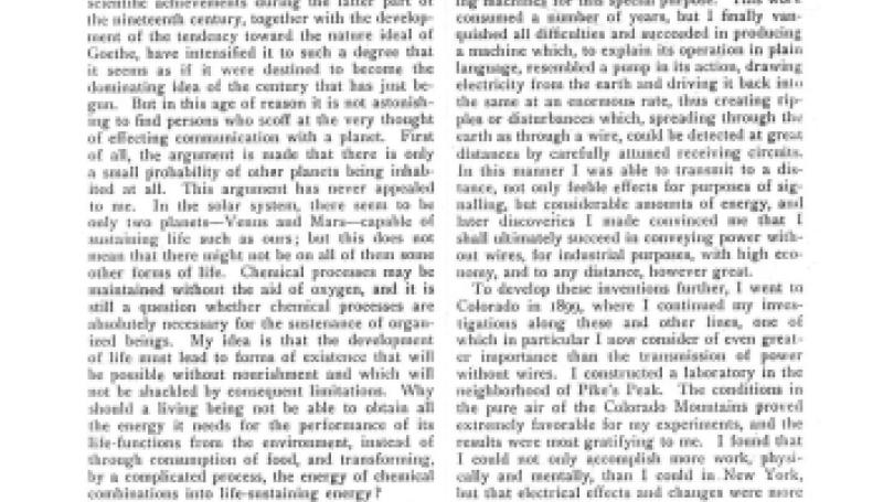 Preview of Talking With the Planets (reprint) article