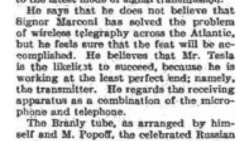 Preview of Tips Tesla to Beat Marconi article