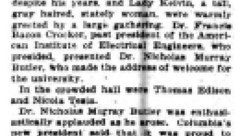 Preview of Scientists' Tribute to Lord Kelvin article