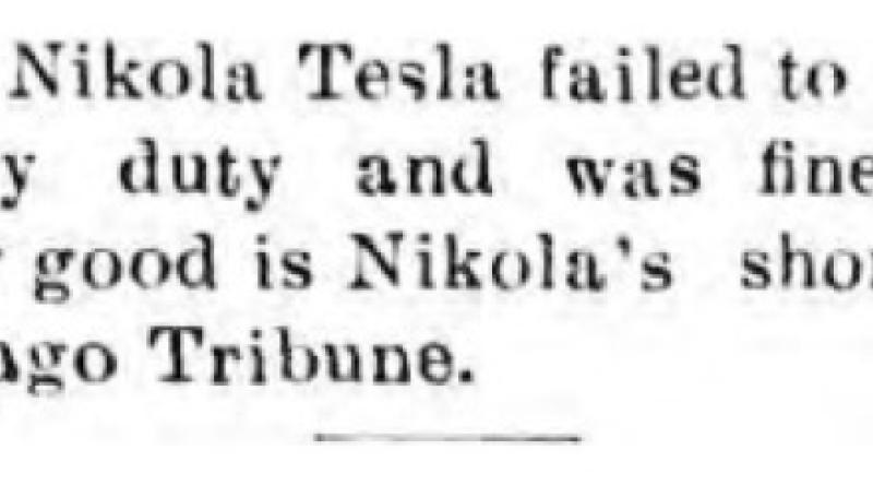 Preview of Nikola Tesla Failed to Appear article