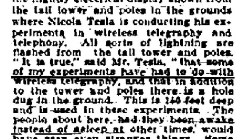 Preview of Tesla Prophesies Again article