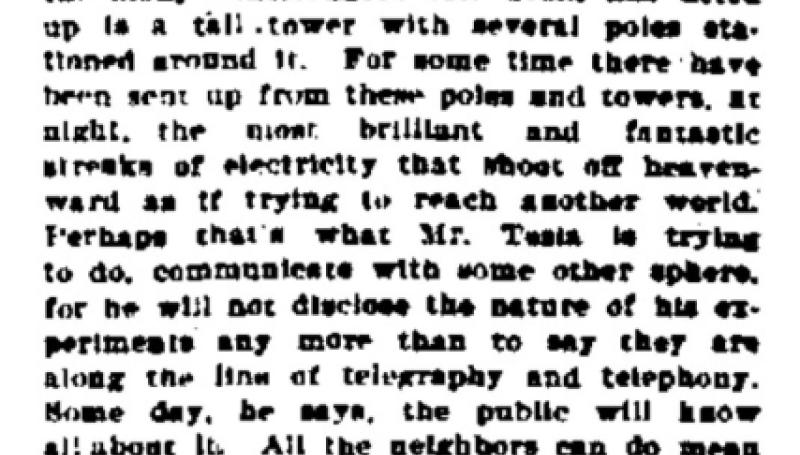Preview of Tesla and His Neighbors article