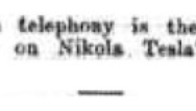 Preview of Nikola Tesla's List article