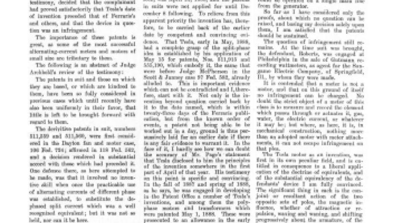 Preview of Important Decision on Tesla Split-Phase Patents article