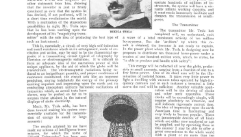 Preview of Wireless Power Transmission article