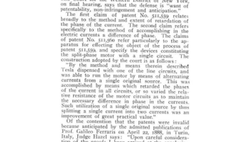 Preview of Patent Litigation - Tesla Split-phase Motor article