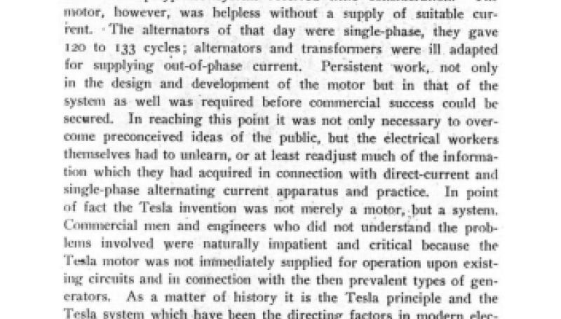 Preview of Editorial Comment - The Tesla Motor and the Polyphase System article