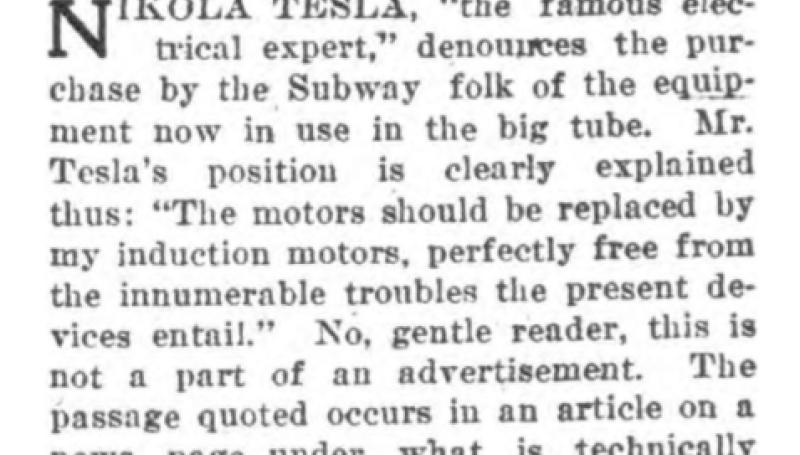 Preview of Who's Who in the News - Nikola Tesla article