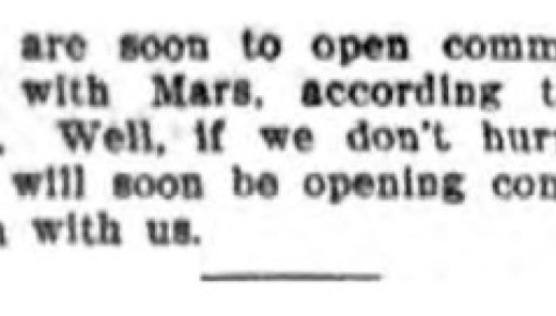 Preview of Soon to Open Communication with Mars, According to Tesla article