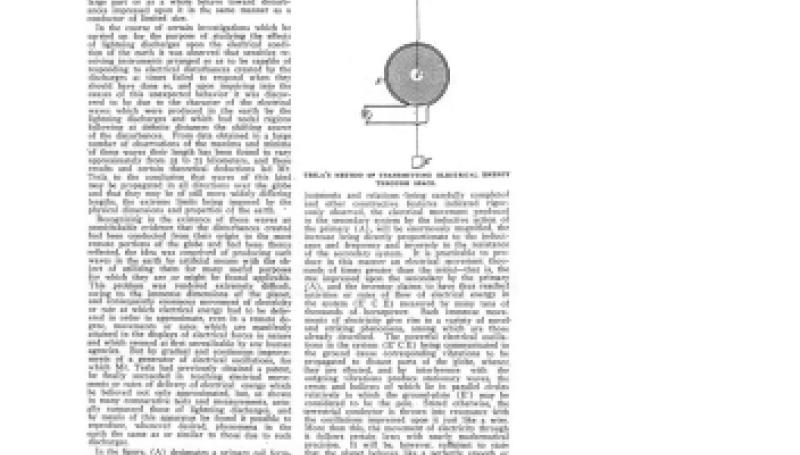 Preview of Tesla's Method of Transmitting Electrical Energy Through Space article