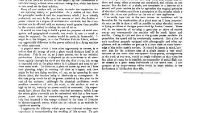Preview of Tesla on the Peary North Pole Expedition (reprint) article