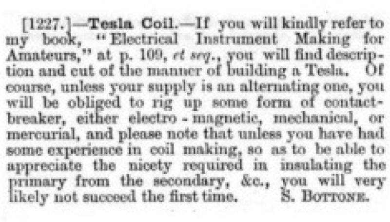 Preview of Tesla Coil - Guidance on Building a Tesla Coil article