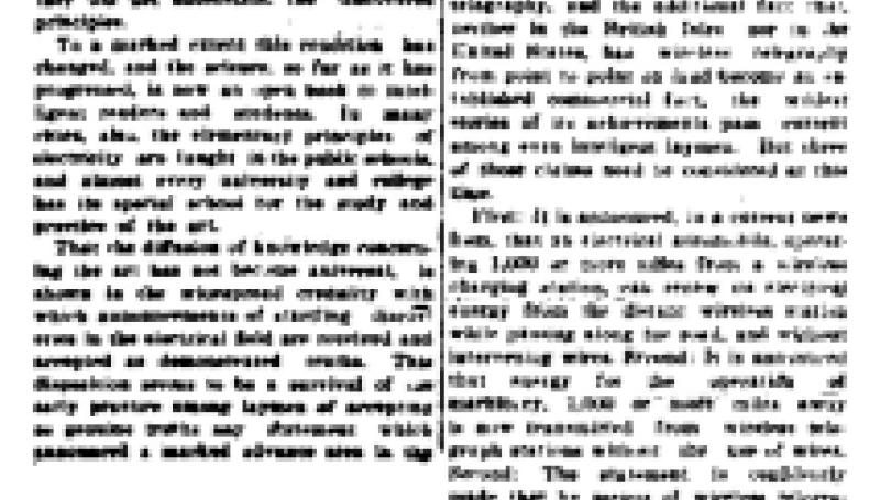 Preview of Popular Electrical Delusions article