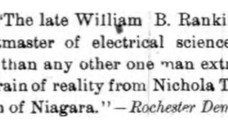 Preview of Nikola Tesla's Dream of Niagara article