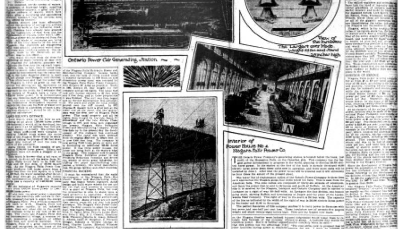 Preview of Forty Millions Spent in "Harnessing" Cataract at Niagara article