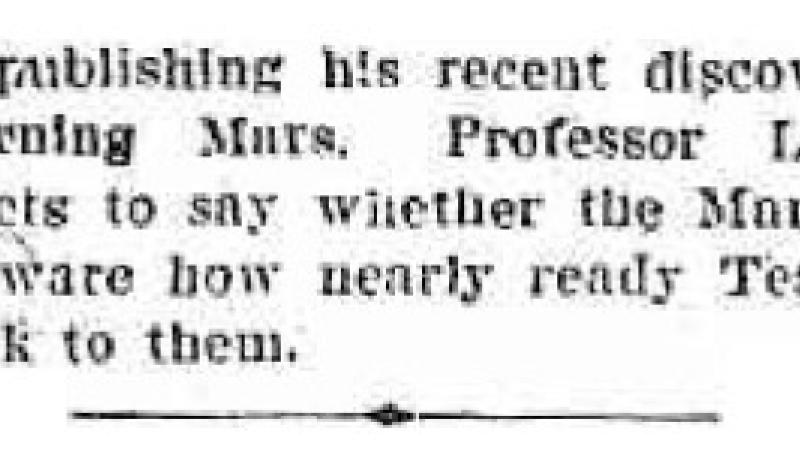 Preview of Professor Lowell Neglects to Say article