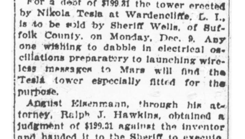 Preview of To Sell Tesla's Tower article