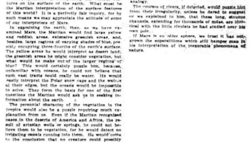 Preview of What the Martians Might Say to Us in Reply article