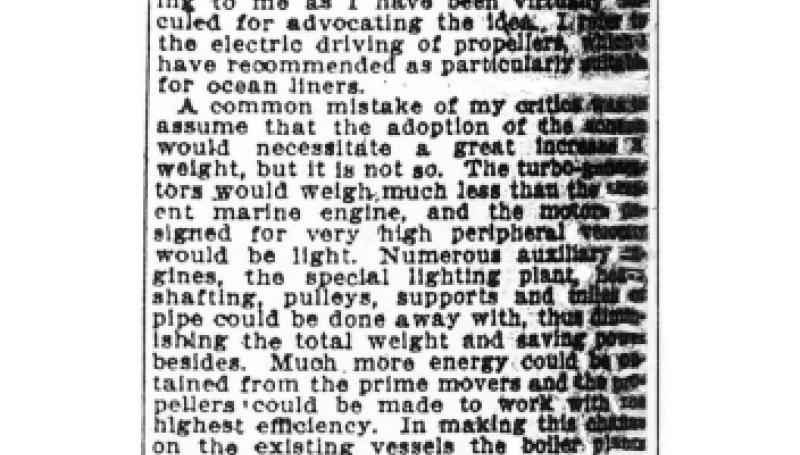 Preview of Mr. Tesla's Invention article