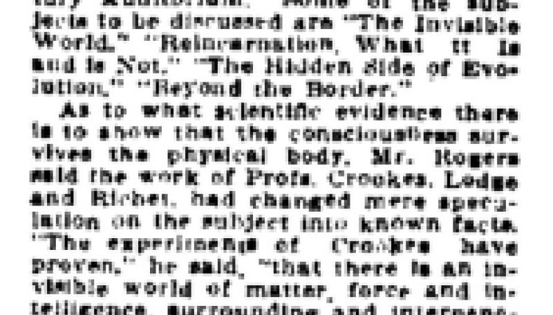 Preview of Theosophy article