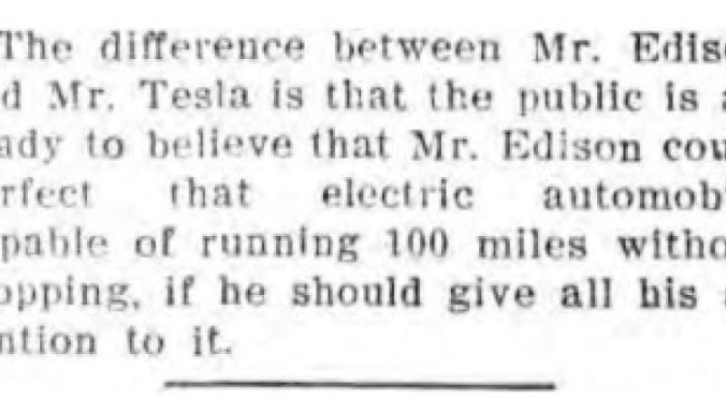 Preview of The Difference Between Mr. Edison and Mr. Tesla article