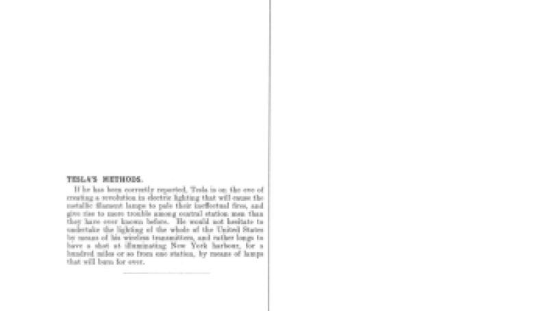 Preview of Tesla's Method article